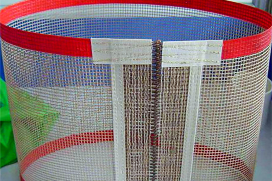 Tali pinggang penghantar PTFE mesh tahan suhu tinggi